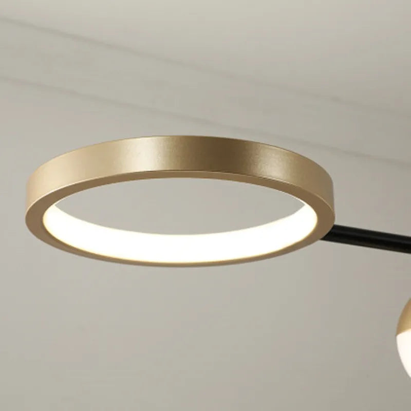 Modern art deco pendant light for Dining Room Decor nordic glass lamp Indoor Hanging Lighting Home Gold living room pendant ligh