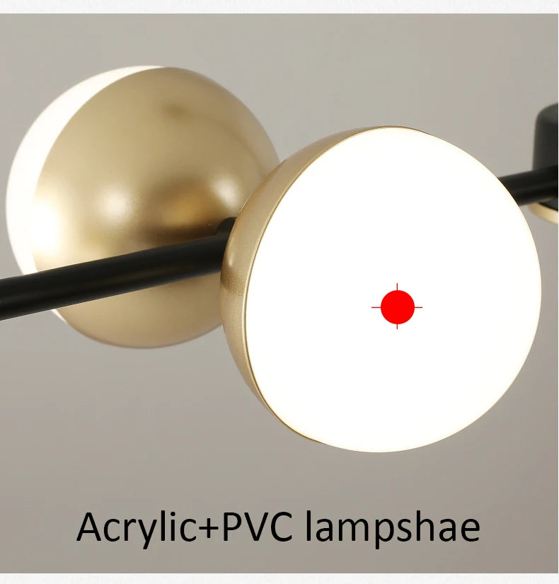 Modern art deco pendant light for Dining Room Decor nordic glass lamp Indoor Hanging Lighting Home Gold living room pendant ligh