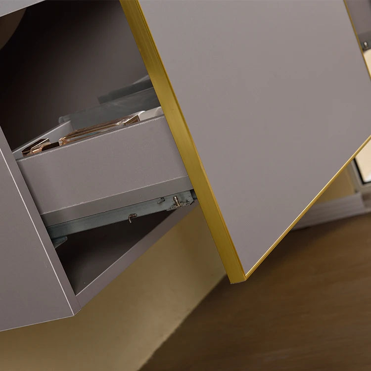 Wall-hung Bathroom Vanities Furniture Mounted Bathroom Waterproof Mirror Cabinet Double Wash Bathroom Cabinet