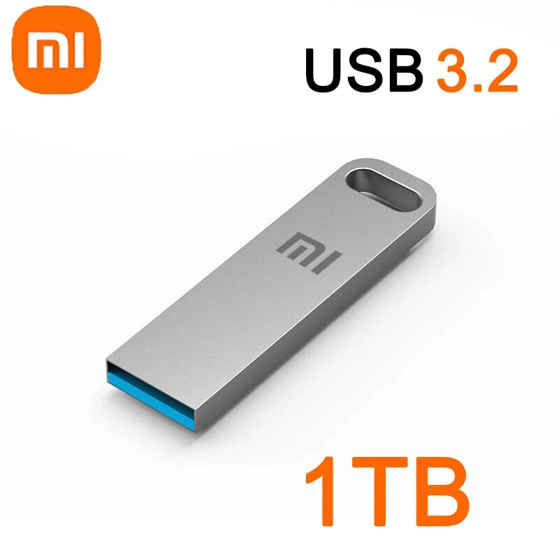 Xiaomi 2TB USB 3.2 Flash Drive High Speed Metal U Disk TypeC Memory Stick Waterproof SSD Storage PC Phone Data Transfer Portable