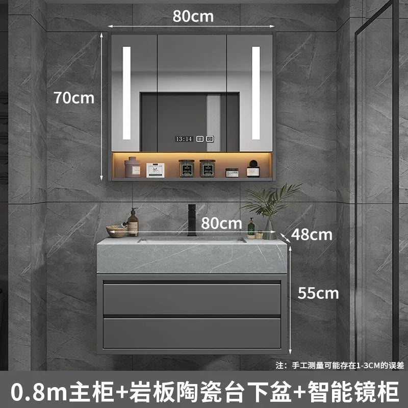 Bathroom Accesories Cabinet Wall Home Accessories Set Luxury Full Furniture Shelfs Sink Cabinet Modern Hovedskapet Bathroom Home