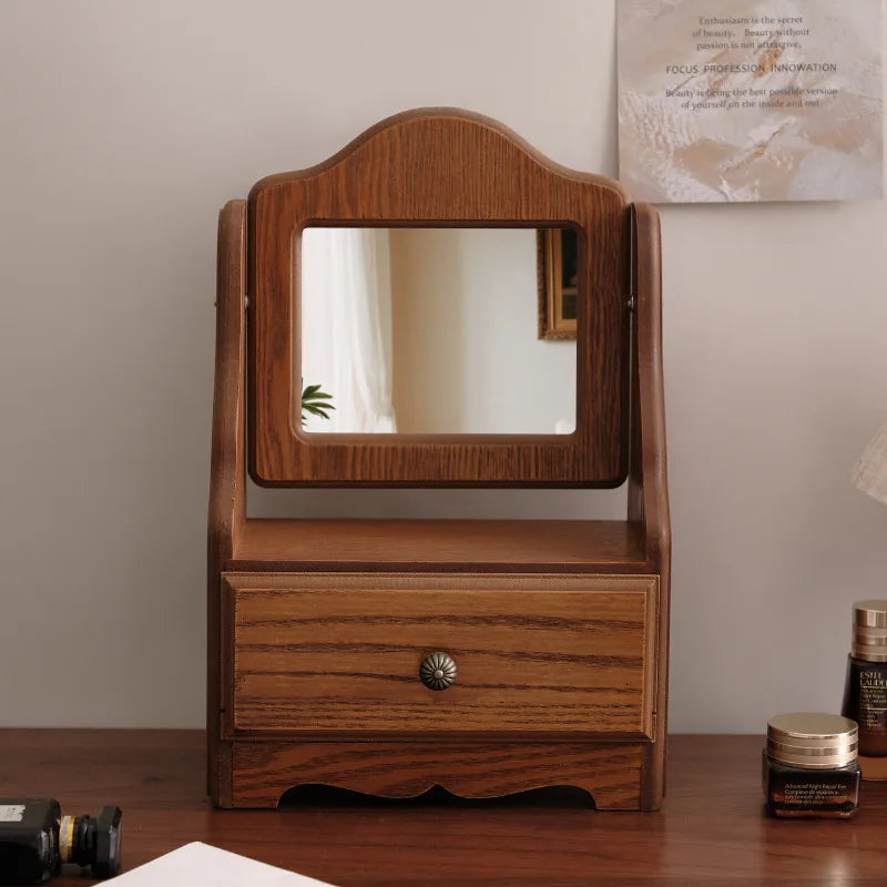 Art Wall Mirror Dressing Aesthetic Vanity Desk Mirror Standing Living Room Espelho Adesivo De Home Decoration Accessories