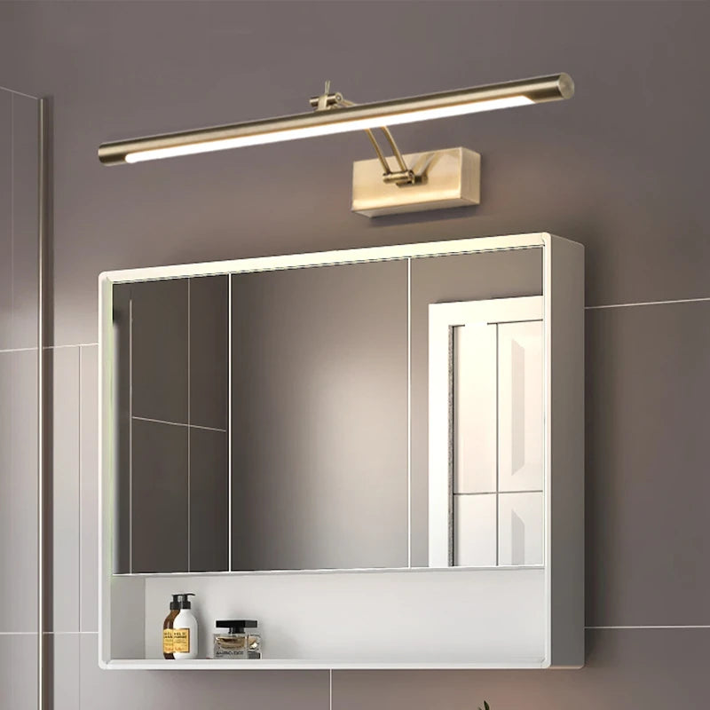 Bathroom Vanity LED Wall Lamp Picture Light Warerproof 40/55/70cm Adjustable Angle Makeup Cabinet Mirror Light Sconce Lighting