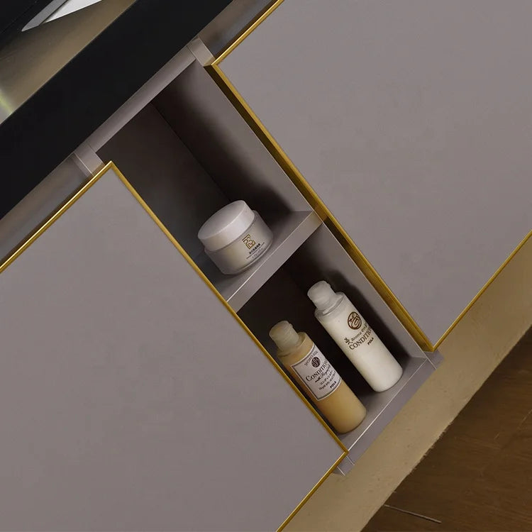 Wall-hung Bathroom Vanities Furniture Mounted Bathroom Waterproof Mirror Cabinet Double Wash Bathroom Cabinet