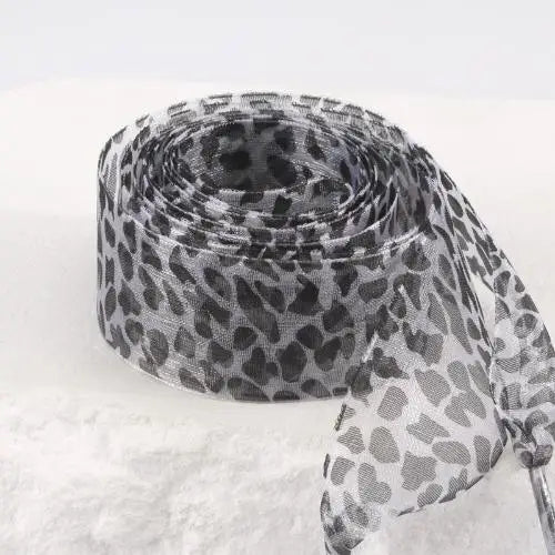 1 Pair Fashion Leopard Print Exquisite Laces for White Shoes 2.5cm Widen Silk Satin Shoelaces for Canvas Sneakers Sport Shoes