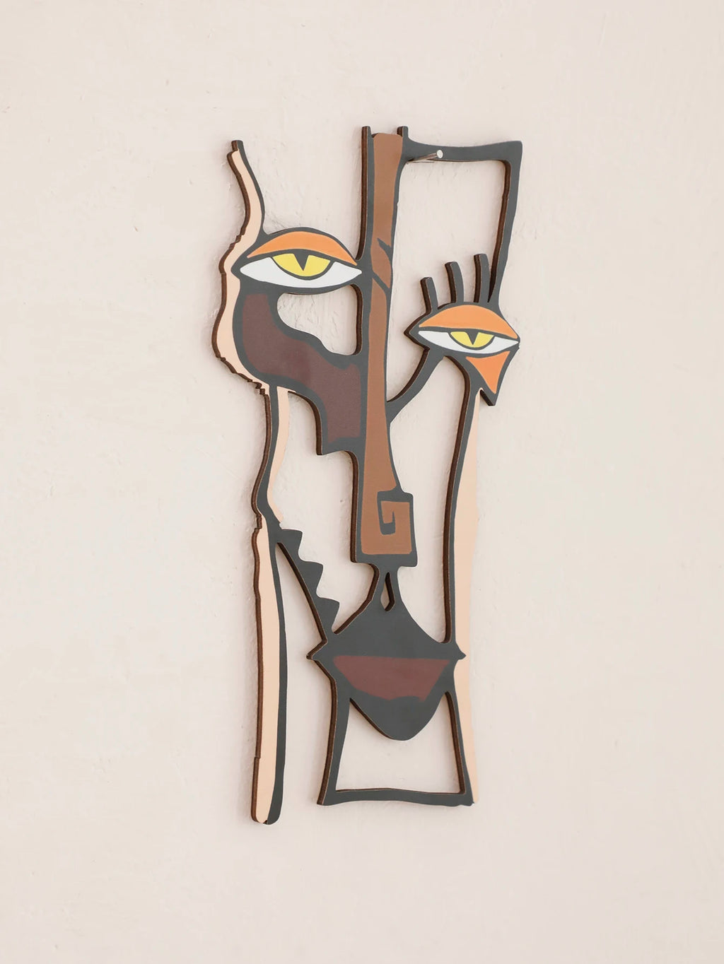 Abstract Face Wall Hanging Wooden Wall Decor Home and Office Decorative Hanging for Living Room Bedroom and Hallway Crafts Gift