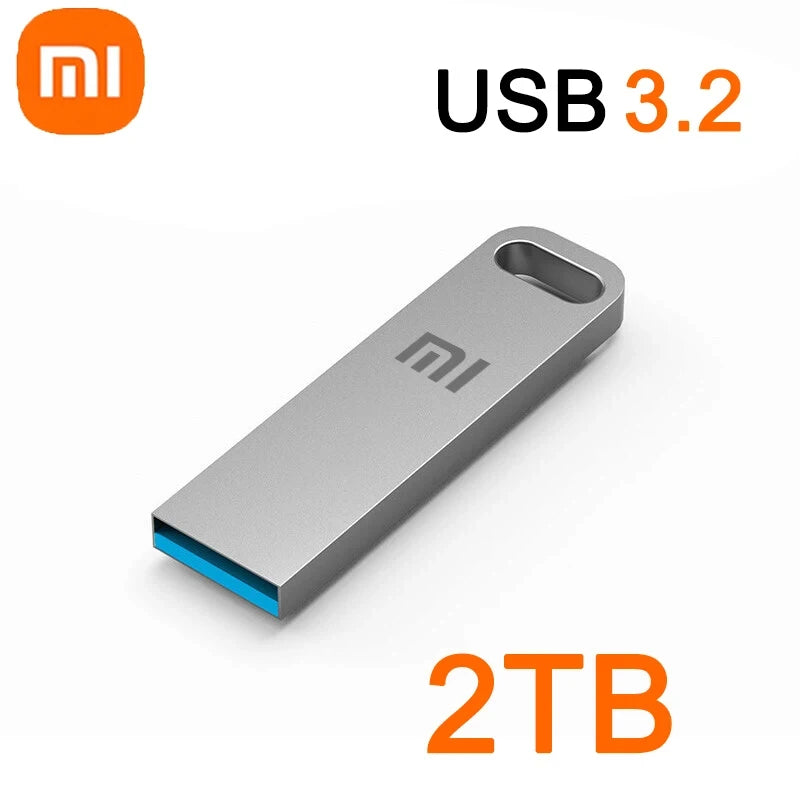 Xiaomi 2TB USB 3.2 Flash Drive High Speed Metal U Disk TypeC Memory Stick Waterproof SSD Storage PC Phone Data Transfer Portable