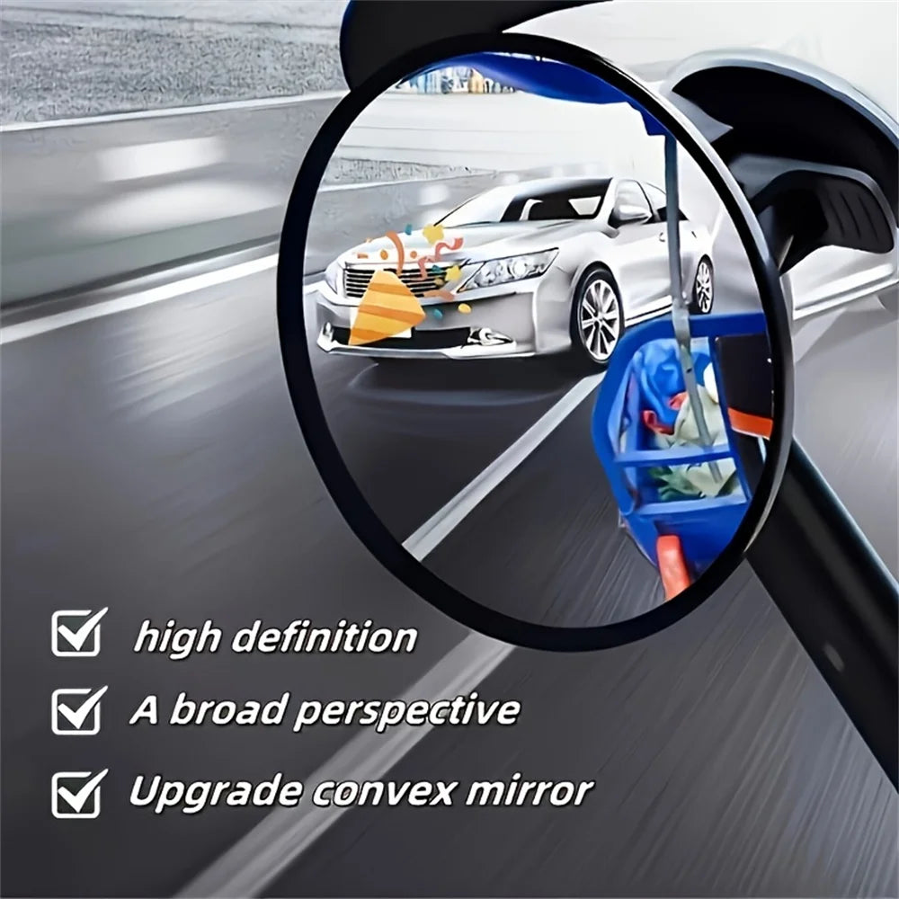 Artistic Decorative Round Wall Mirror, Horizontal Hanging Decoration for Car，Living Room,Retail Store Enhances Space Home Decor