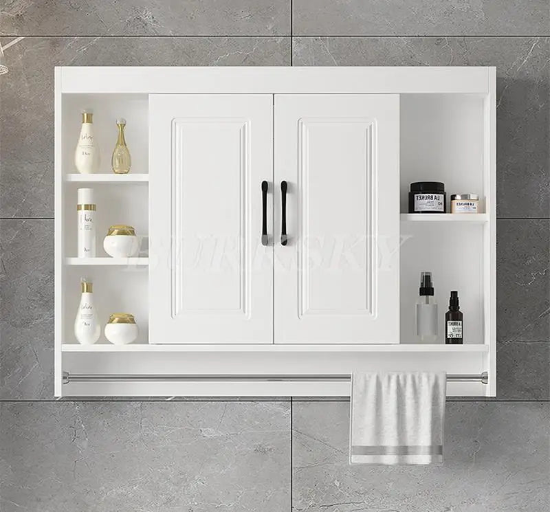 Bathroom Wall Cabinet Wooden Cabinet Bathroom Furniture Over Toilet Storage And Shelves Cupboard Above Toilet With Large Space
