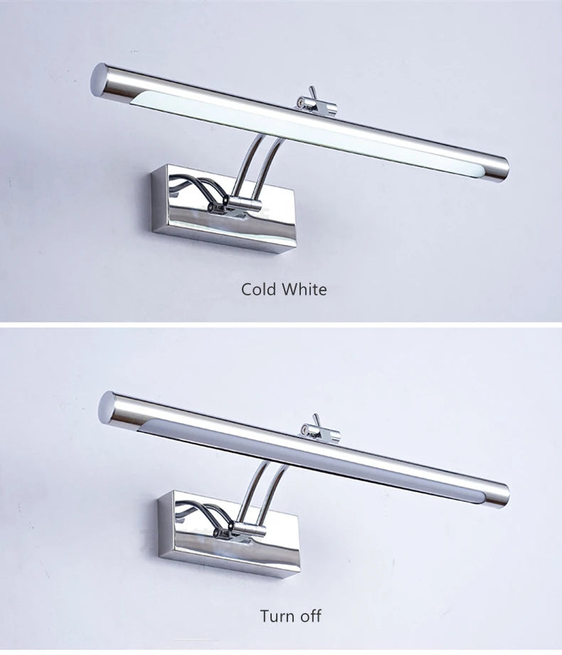 Bathroom Vanity LED Wall Lamp Picture Light Warerproof 40/55/70cm Adjustable Angle Makeup Cabinet Mirror Light Sconce Lighting