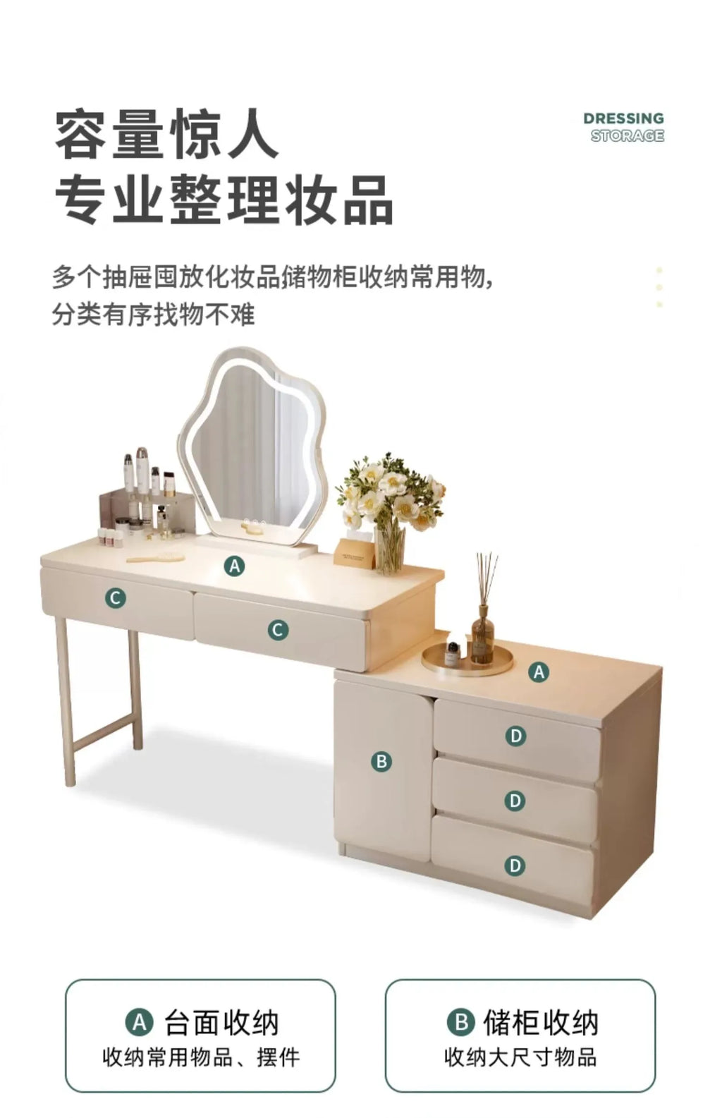Desk Modern Dressing Table Makeup Jewelry Simple Headdresses Dressing Table Makeup Bedroom Moveis Para Casa Home Furniture