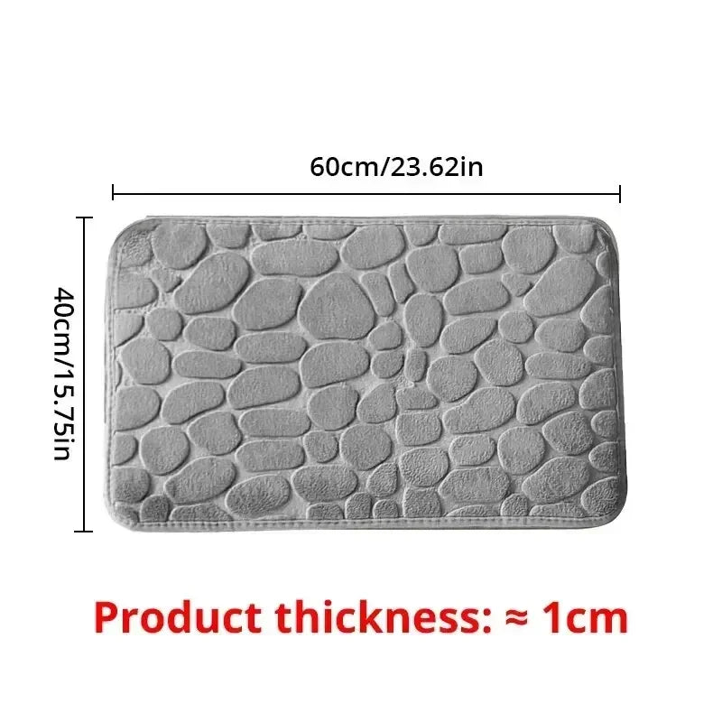 Bathroom Bath Mat An Ti Slip Quick Dry Absorbent Carpet in Wash Basin Bathtub Side Floor Rug Shower Room Doormat Memory Foam Pad