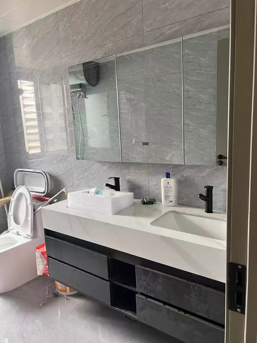 Bathroom Accesories Cabinet Wall Home Accessories Set Luxury Full Furniture Shelfs Sink Cabinet Modern Hovedskapet Bathroom Home