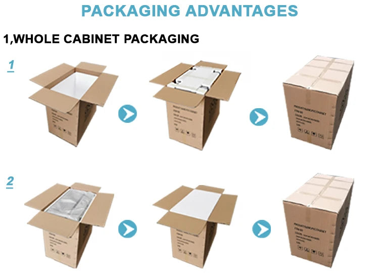 Wall-hung Bathroom Vanities Furniture Mounted Bathroom Waterproof Mirror Cabinet Double Wash Bathroom Cabinet