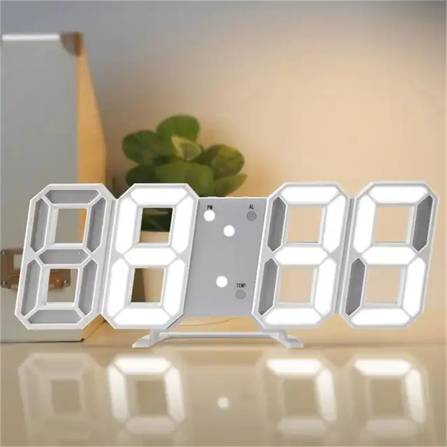 Digital Wall Clock Desk Watches Electronic Alarm Modern Home Decoration for Bedroom Decor Interior Led Table Clocks Living Room