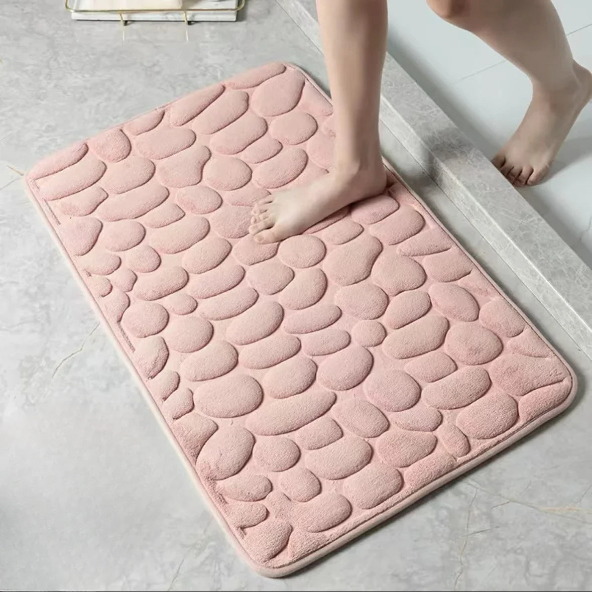 Bathroom Bath Mat An Ti Slip Quick Dry Absorbent Carpet in Wash Basin Bathtub Side Floor Rug Shower Room Doormat Memory Foam Pad