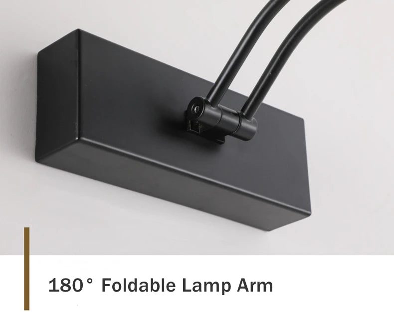 Bathroom Vanity LED Wall Lamp Picture Light Warerproof 40/55/70cm Adjustable Angle Makeup Cabinet Mirror Light Sconce Lighting