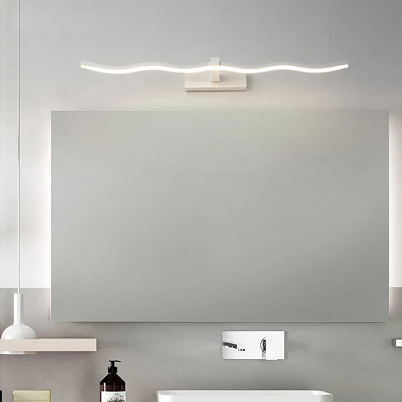 Bathroom LED Wall Lamp Mirror Light Indoor Lighting 40/60/80/100cm Long Strip Light Bedroom Washroom Kitchen Luminaire Lustre