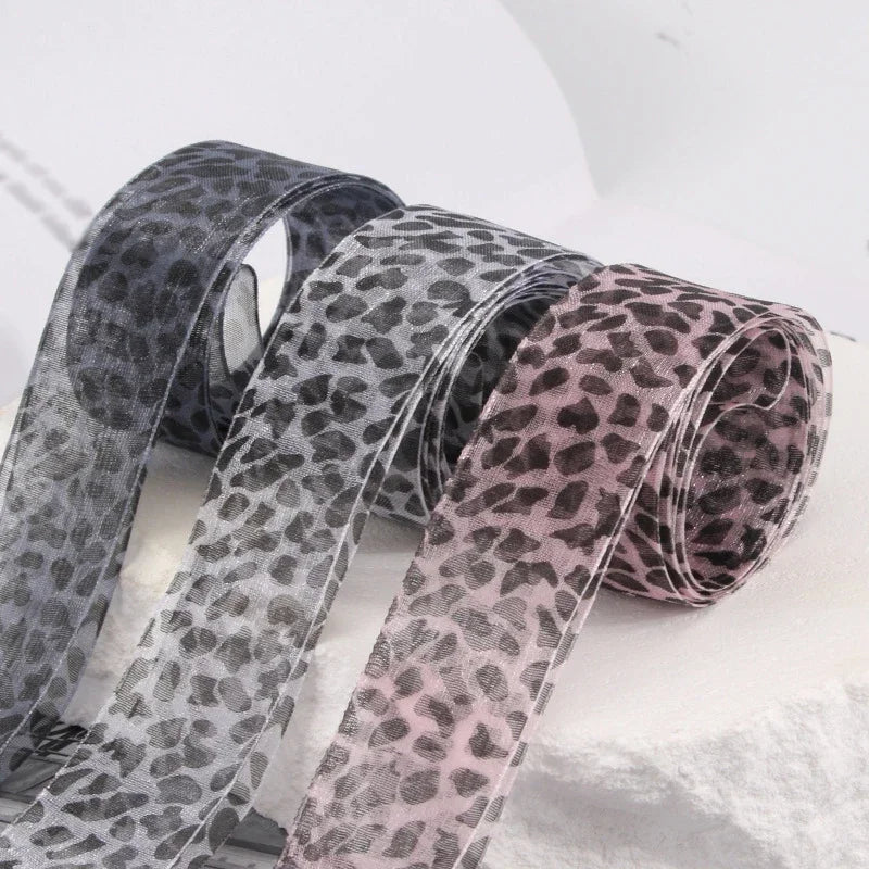 1 Pair Fashion Leopard Print Exquisite Laces for White Shoes 2.5cm Widen Silk Satin Shoelaces for Canvas Sneakers Sport Shoes