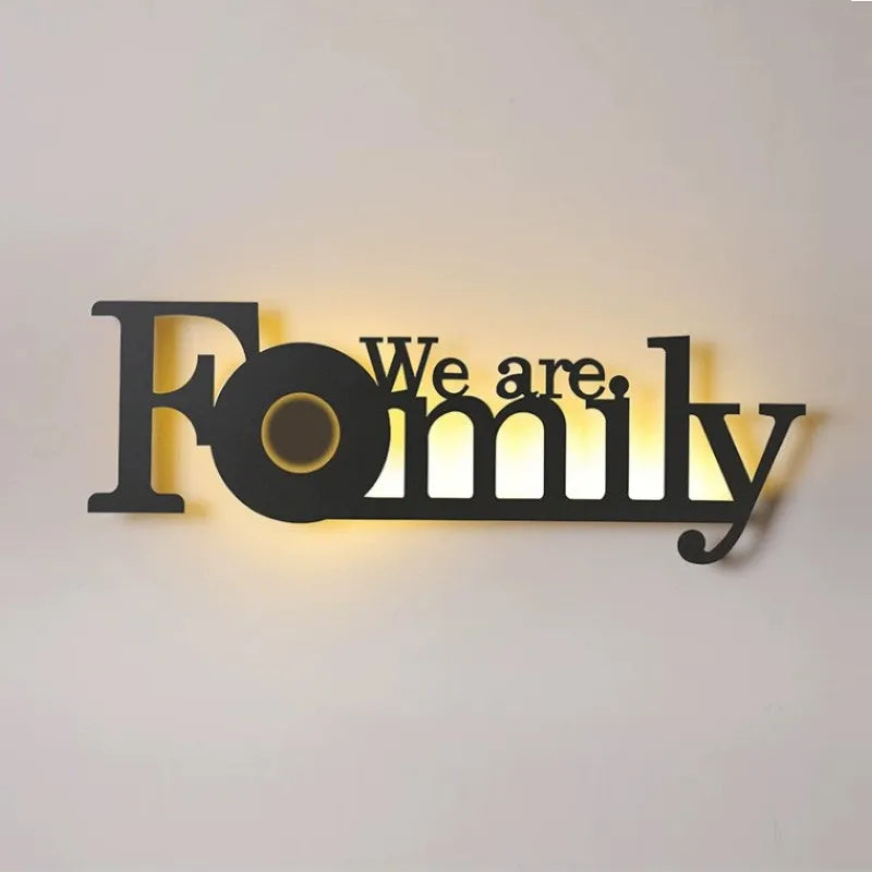 Home deco letter shape LED  Wall Light Children Sconce kid Wall Lamp Nordic Modern Bedroom Bedside Stair Corridor porch Lighting