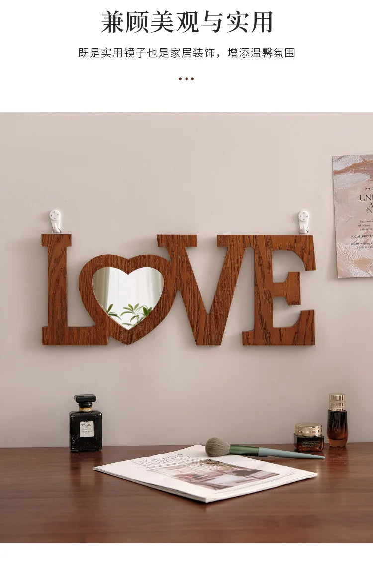 Art Wall Mirror Dressing Aesthetic Vanity Desk Mirror Standing Living Room Espelho Adesivo De Home Decoration Accessories