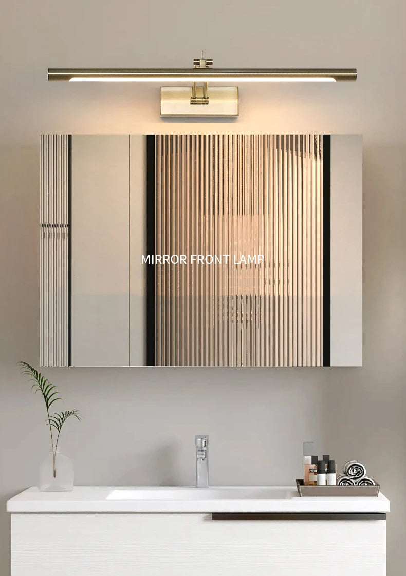 Bathroom Vanity LED Wall Lamp Picture Light Warerproof 40/55/70cm Adjustable Angle Makeup Cabinet Mirror Light Sconce Lighting