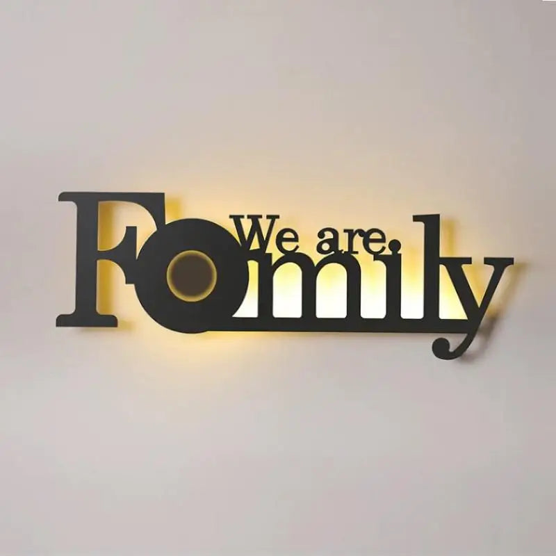Home deco letter shape LED  Wall Light Children Sconce kid Wall Lamp Nordic Modern Bedroom Bedside Stair Corridor porch Lighting