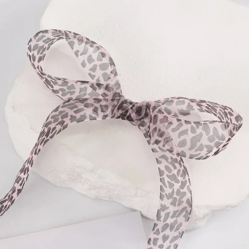 1 Pair Fashion Leopard Print Exquisite Laces for White Shoes 2.5cm Widen Silk Satin Shoelaces for Canvas Sneakers Sport Shoes