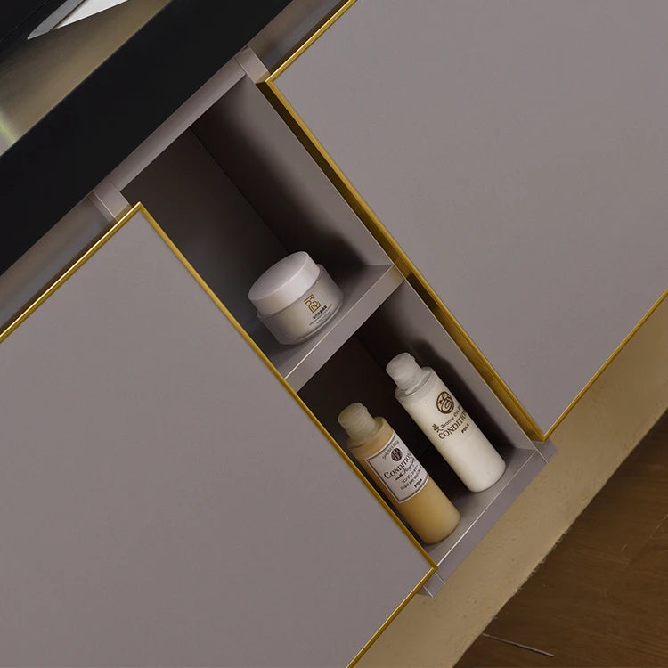 Wall-hung Bathroom Vanities Furniture Mounted Bathroom Waterproof Mirror Cabinet Double Wash Bathroom Cabinet